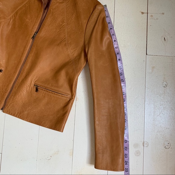 Figue | Butterscotch Leather Jacket - Picture 6 of 8